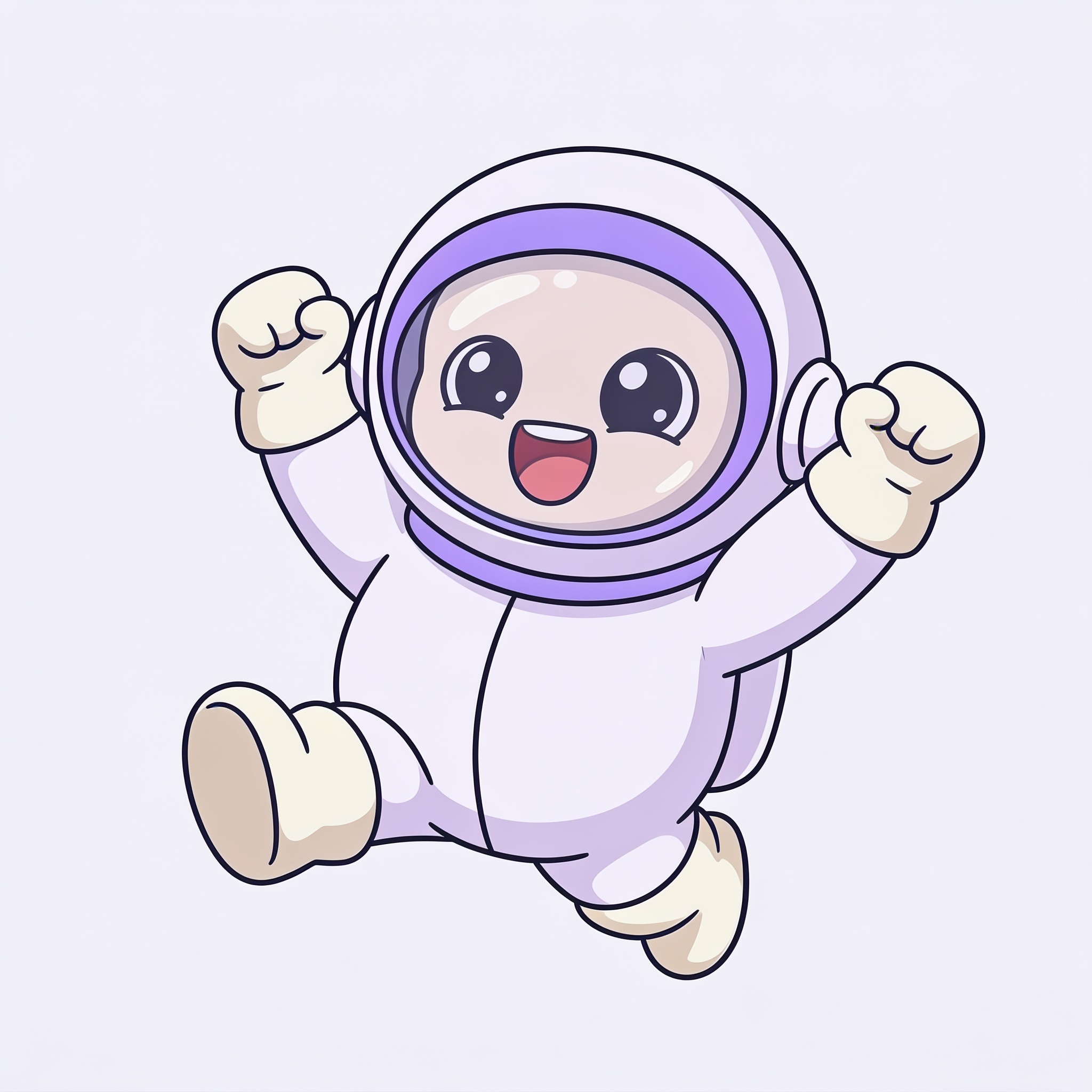 Cosmo cheering with arms raised